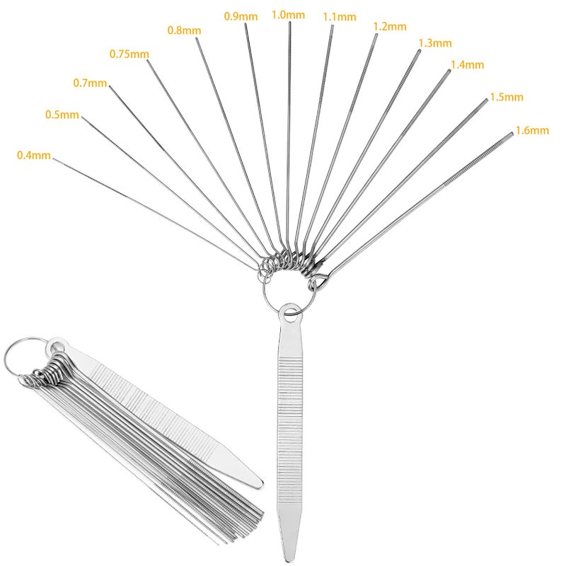 Blisstime 2 Sets (4pcs) 6 String Acoustic Guitar Bone Bridge Saddle and Nut, Made of Real Bone with 9 Pcs Sand Paper, Stainless Steel Needle Files of 13 Sizes - Image 3
